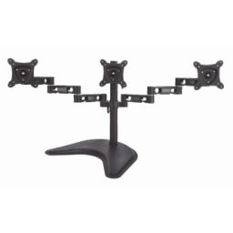 Braccio Da Tavolo Con Base Per Tre Video Fino A 15 Kg Da 13" A 21" Fino A Vesa 100X100