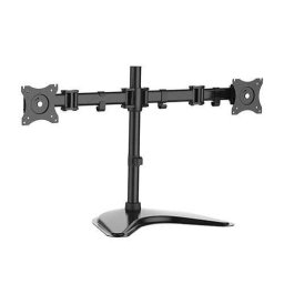 Braccio Supporto Da Tavolo Con Base Per 2 Monitor 13-27" Fino A 8 Kg A 3 Snodi