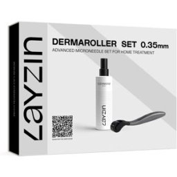 Layzin Microneedling Set 0,35 mm con Spray Detergente 0,035 cm