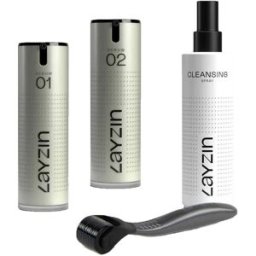 Layzin Duo Anti-Età + Set Microneedling 0,55 mm con Spray Detergente 260 ml Siero