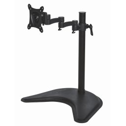 Braccio Da Tavolo Con Base Per Video Fino A 15 Kg Da 13" A 27" Fino A Vesa 100X100 Con Tre Snodi