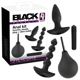 Black Velvets - kit plug anale vibrante - set 4 pezzi