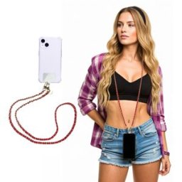 KASANOVA Tracolla smartphone e borsetta rossa oro 120 cm – Fashionally