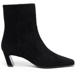 Stuart Weitzman Stassi Zip Bootie 50 - Donna Stivali E Stivaletti Black 38