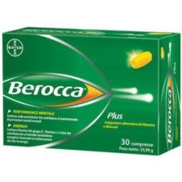 Bayer Linea Vitamine e Minerali Berocca Plus Integratore 30 Compresse