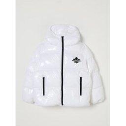 Dsquared2 Piumino lucido con logo Bianco Taglia 10