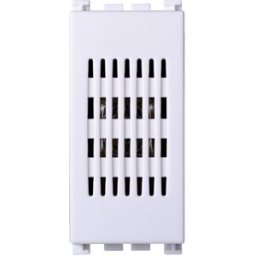 Ettroit Buzzer 1 Modulo 220v 6a Colore Bianco Compatibile Con Vimar Arke - Va1501b