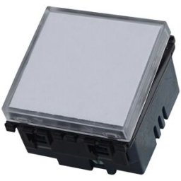 Ettroit Pulsante Con Targa Portanome 2p Campanello Colore Nero Compatibile Con Vimar Arke - Va1901
