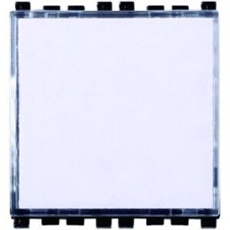 Ettroit Pulsante Con Targa Portanome 2p Campanello Colore Bianco Compatibile Con Vimar Arke - Va1901b