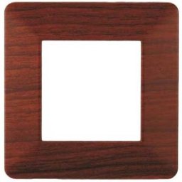 Ettroit Placca Compatibile Vimar Plana 2 Moduli Plastica Colore Radica Ev83203