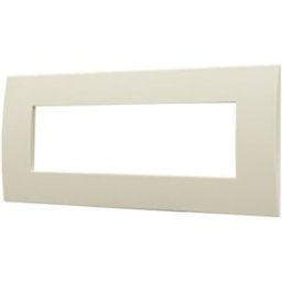 Ettroit Placca 7p In Plastica Serie Venus Colore Sabbia Compatibile Con Vimar Arke - Va83709