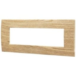Ettroit Va83704 Placca Plastica Serie Venus 7p Colore Legno Chiaro Compatibile Con Vimar Arke