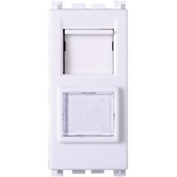 Ettroit Presa Dati Rj45 Cat5e Connettore Rete Colore Bianco , Compatibile Vimar Arke - Va2355b
