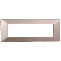 Ettroit Placca Compatibile Vimar Plana 7 Moduli Plastica Colore Bronzo Ev83710
