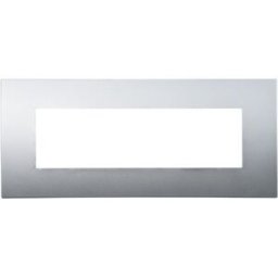 Ettroit Va83706 Placca 7 Moduli, Serie Venus, Plastica Colore Argento, Compatibile Con Serie Vimar Arkè