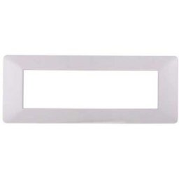 Ettroit Placca Compatibile Vimar Plana 7 Moduli Plastica Colore Bianco Ev83701