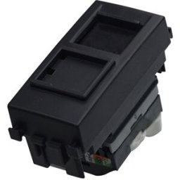 Ettroit Presa Dati Rj45 Cat5e Connettore Rete Colore Nero, Compatibile Vimar Arke - Va2355