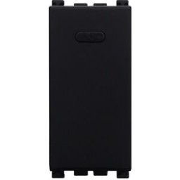 Ettroit Pulsante Unipolare 1p 16a Colore Nero Compatibile Con Vimar Arke - Va1001