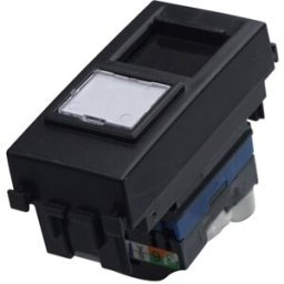 Ettroit Modulo Presa Dati Rj45 Cat6 Connettore Di Rete Compatibile Vimar Arke Colore Nero, Va2356