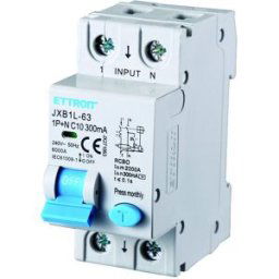 Ettroit Interruttore Magnetotermico Differenziale 1p+n 10a 300ma 220v 6ka Jx271063
