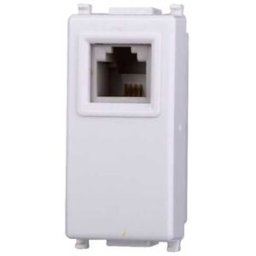 Ettroit Presa Telefonica Rj11 Compatibile Vimar Plana Colore Bianco Ev2354