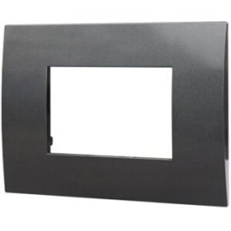Ettroit Placca Plastica 3p Colore Acciaio Scuro Compatibile Con Vimar Arke - Va83307