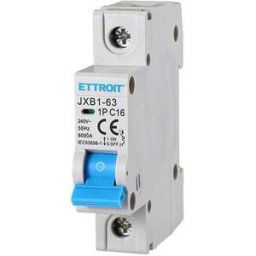 Ettroit Interruttore Magnetotermico Automatico 1p 16a 220v 1 Moduli Din Jx111660