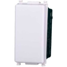 Ettroit Pulsante Unipolare 1p 10a Compatibile Vimar Plana Colore Bianco Ev1001