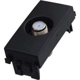 Ettroit Presa Tv Satellitare Sat A Vite Tipo F Colore Nero Compatibile Con Vimar Arkè Va2252