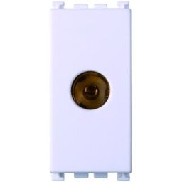 Ettroit Connettore Tv Femmina Colore Bianco , Compatiblle Vimar Arke - Va2251b