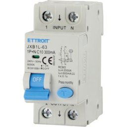 Ettroit Jx251068 Magnetotermico Differenziale 1p+n 10a 300ma 220v-6ka Classe A