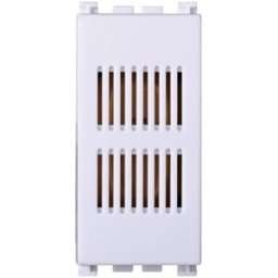 Ettroit Campanello 220v 6a 1 Modulo Colore Bianco Compatibile Con Vimar Arke - Va1601b