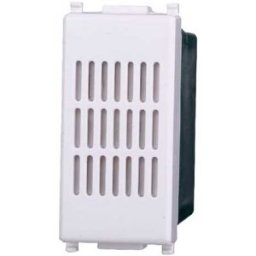 Ettroit Suoneria Bronzo 6a 230v Compatibile Vimar Plana Colore Bianco Ev1601