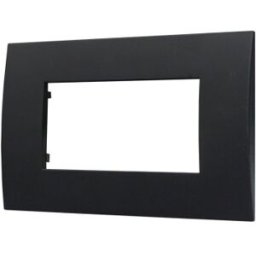 Ettroit Placca Plastica Serie Venus 4p Colore Nero Compatibile Con Vimar Arke Va83402