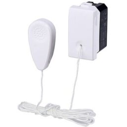 Ettroit Ev1101 Pulsante A Tirante 1p 10a Con Corda Colore Bianco Compatibile Vimar Plana