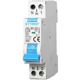 Ettroit Interruttore Magnetotermico Differenziale 1p+n 25a 30ma 220v-6ka 1m Jx252561