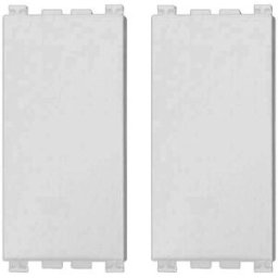 Ettroit Falso Polo Copritasto Colore Bianco Compatibile Vimar Arke (Set 2 Pz) - Va0100b
