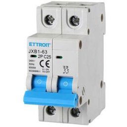 Ettroit Jx122560 Interruttore Magnetotermico Automatico 2p 25a 220v 2 Moduli Din