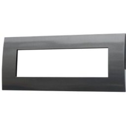 Ettroit Placca Plastica 7p Colore Acciaio Scuro Compatibile Con Vimar Arke - Va83707