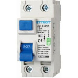 Ettroit Jx321669 Magnetotermico Differenziale Puro 2p 16a 30ma Curva B 6ka Ac/dc 220v