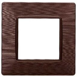 Ettroit Placca Compatibile Vimar Plana 2 Moduli Plastica Colore Bronzo Satinato Ev85210