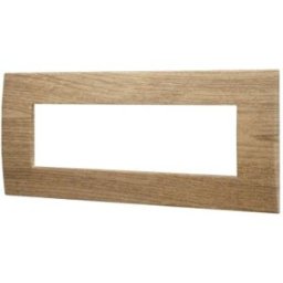 Ettroit Va83705 Placca Plastica Serie Venus 7p Colore Legno Scuro Compatibile Con Vimar Arke