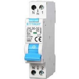 Ettroit Interruttore Magnetotermico Differenziale 1p+n 16a 30ma 220v-6ka Jx251661