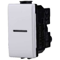 Ettroit Mt0701 Deviatore Unipolare Assiale 16a 1p Colore Bianco Compatibile Bticino Matix