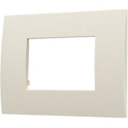 Ettroit Va83309 Placca Plastica Serie Venus 3p Colore Sabbia Compatibile Con Vimar Arke