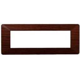 Ettroit Placca Compatibile Vimar Plana 7 Moduli Plastica Colore Radica Ev83703