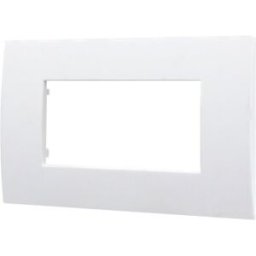 Ettroit Placca Plastica Serie Venus 4p Colore Bianco Compatibile Con Vimar Arke Va83401