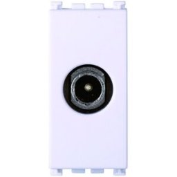 Ettroit Connettore Tv Maschio, Colore Bianco, Compatibile Vimar Arke Va2250b