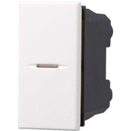 Ettroit Deviatore Assiale 1p 16a 250v Compatibile Bticino Axolute Colore Bianco Ab0701
