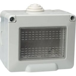 Ettroit Custodia Con Coperchio 3 Posti 3p Cassetta Ip55 Compatibile Con Vimar Plana - Ev2603